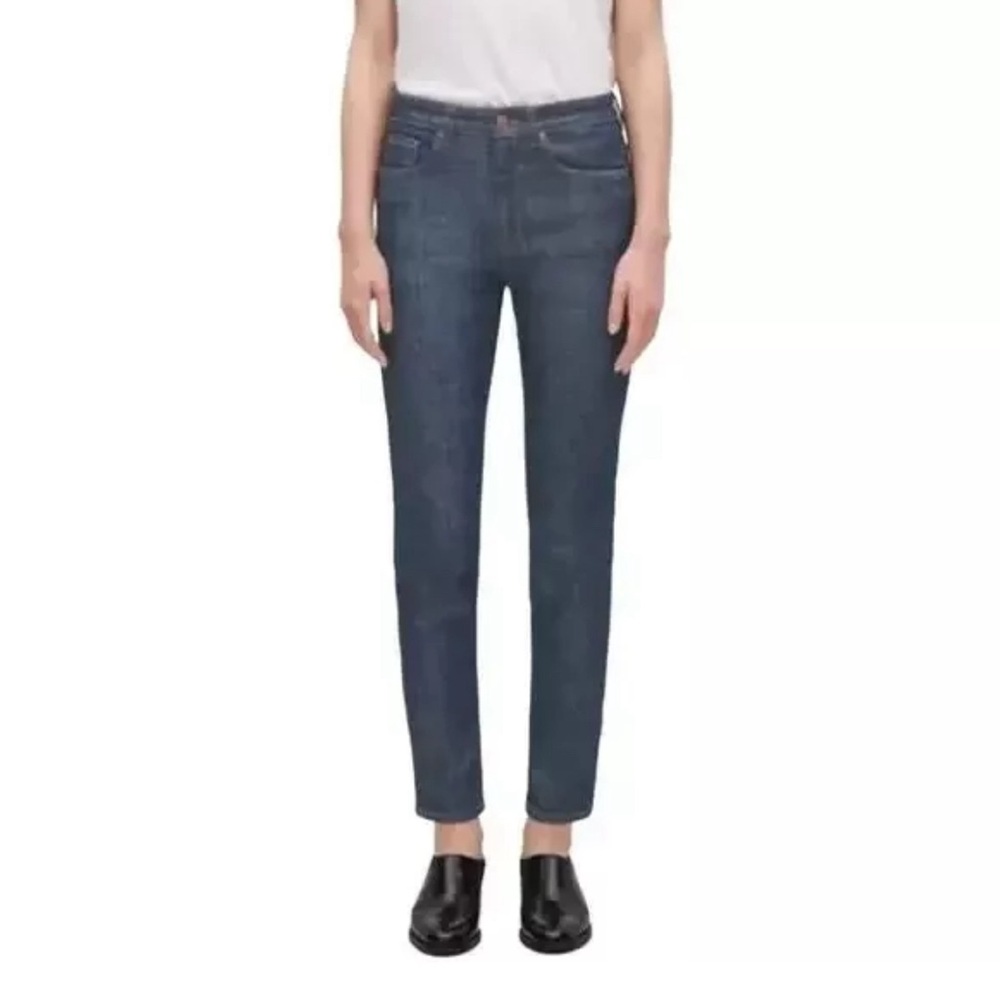 COS Women's Dark Wash High Rise Skinny Fit Cropped Leg Jeans Size 30‎
